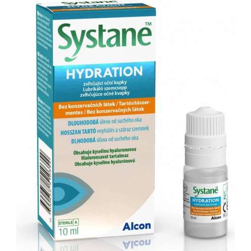 Alcon Systane Hydration zvlhčující oční kapky bez konzervačních látek 10 ml